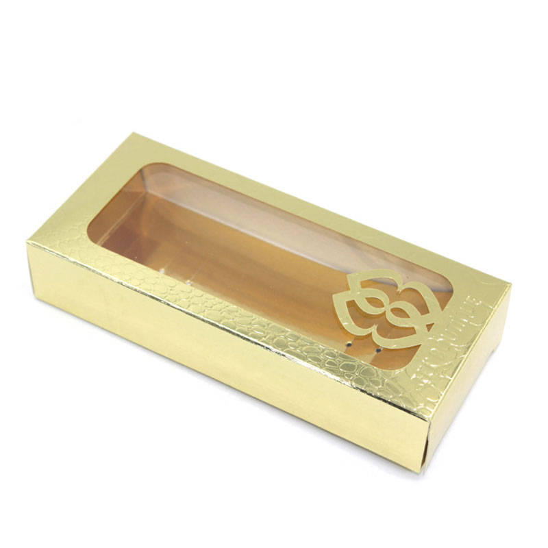 High Quality Personalized Luxury Golden Paper Folding Food Box