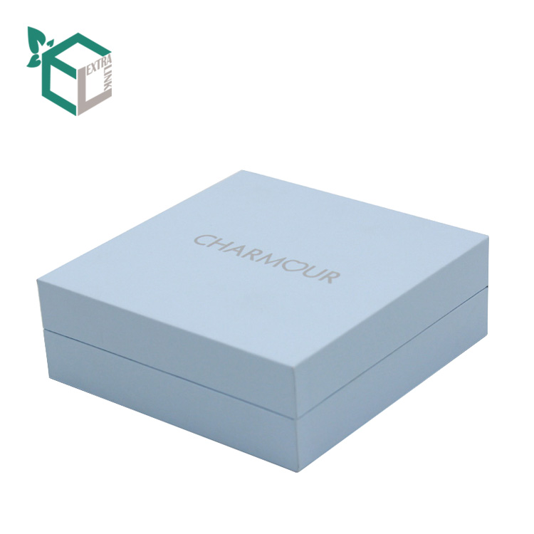 Paper Jewelry Box Bracelet Box Packaging With Flocking Tray