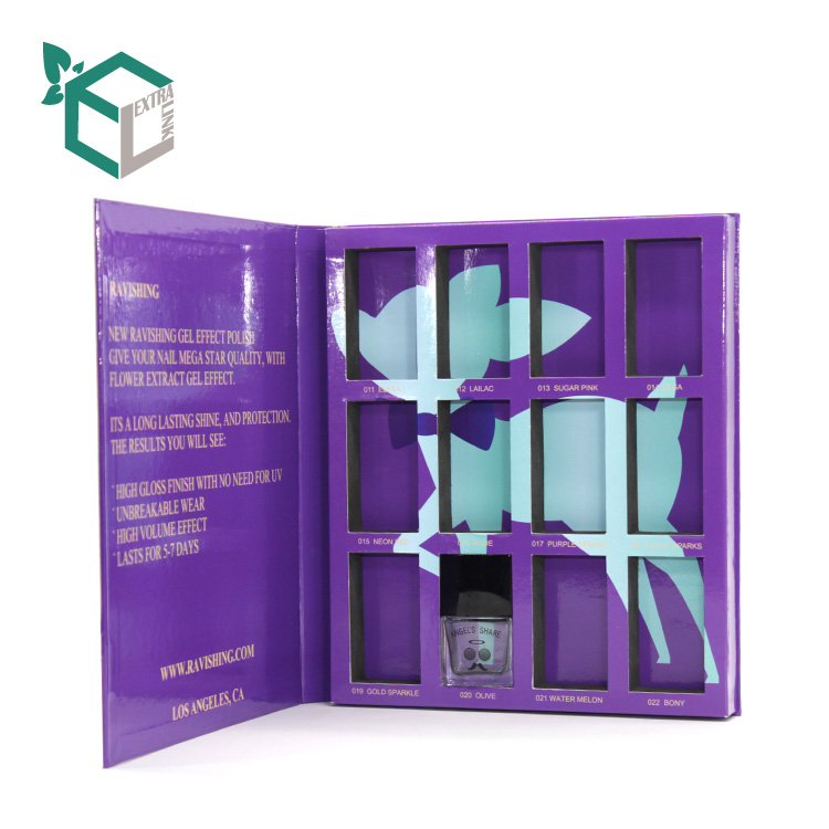 Eyeshadow Packaging 9 colors Palette Makeup Purple Boxes Cosmetics Packaging Box