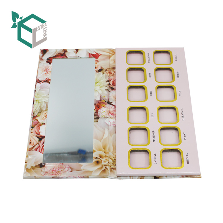Magnetic Eyeshadow Palette Packaging Makeup Packaging Box With Mirror