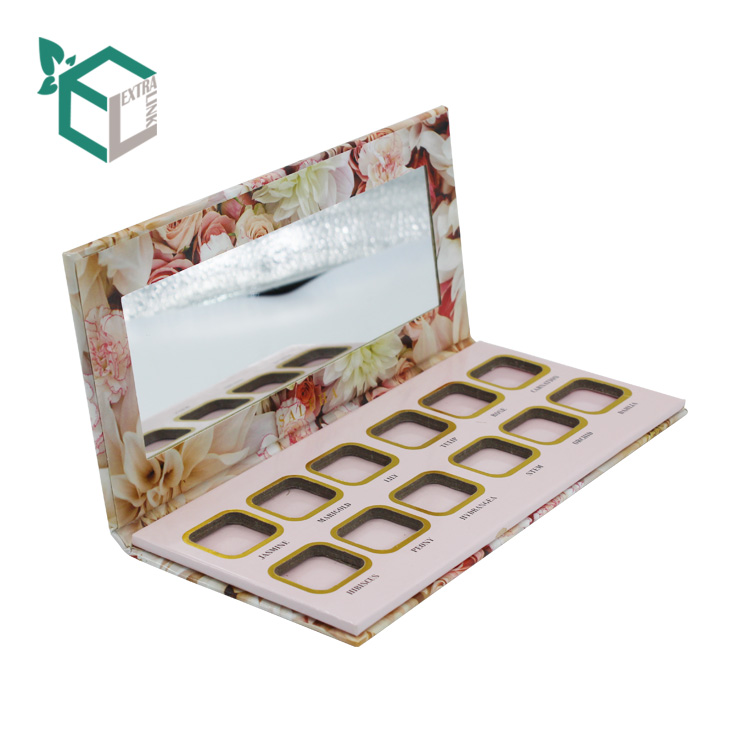 Magnetic Eyeshadow Palette Packaging Makeup Packaging Box With Mirror
