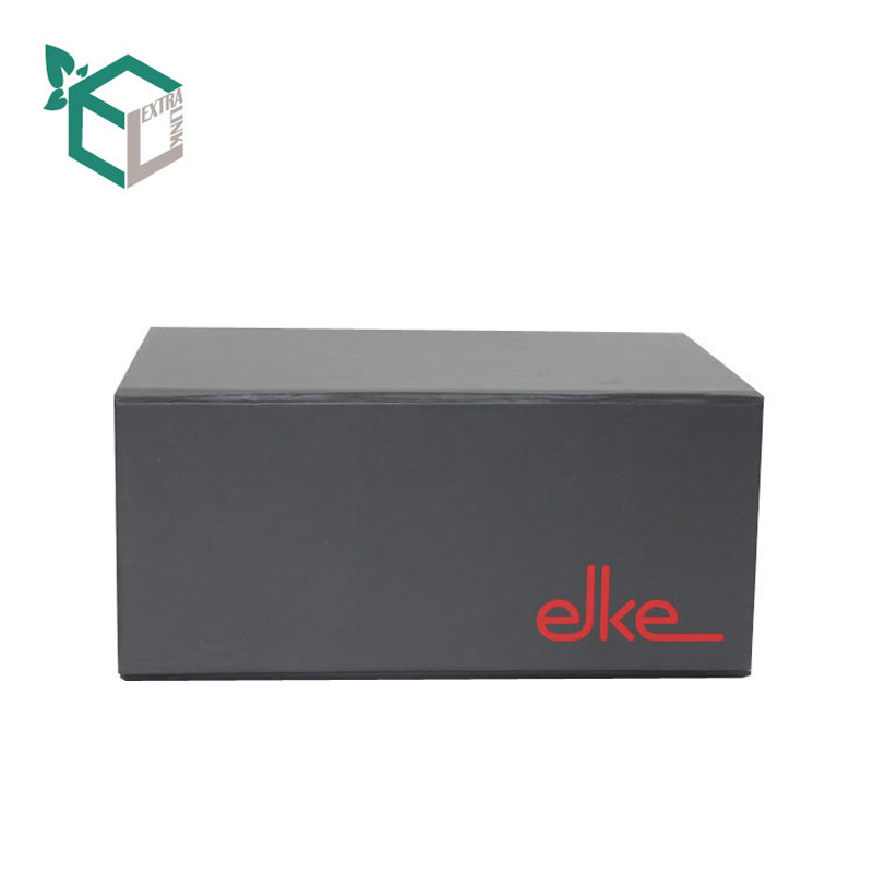 Chinese Supplier Custom Apparel Packaging Box Black Paper Box For Clothes