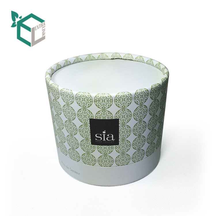 Beautiful Custom Design Size Cylinder Candle Box Packaging