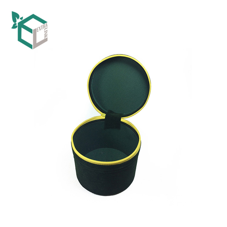Luxury Velvet Soft Touch Round Cardboard Candle Box