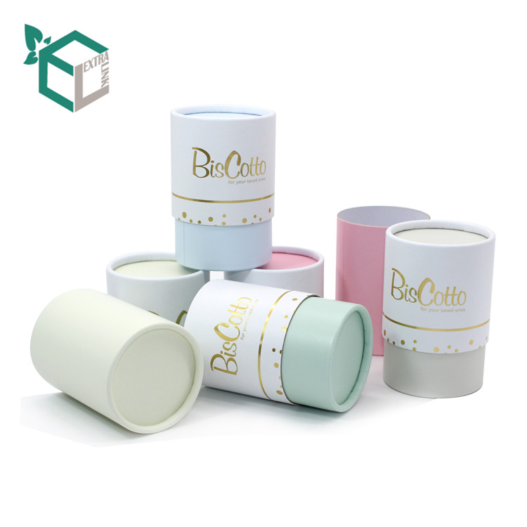 Cute Color Packaging Round Coated Paper Candle Box