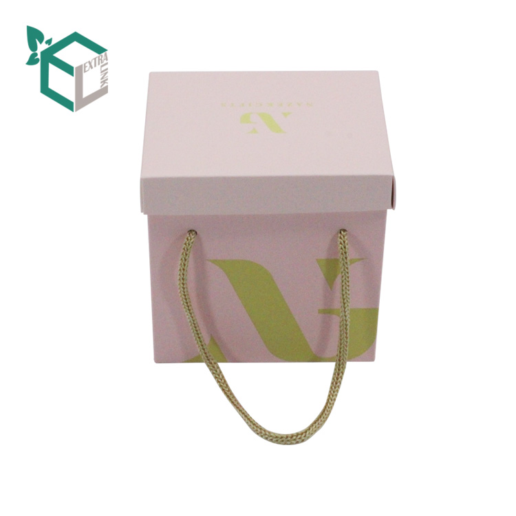 Gift Packaging Folding Candle Box With Rope