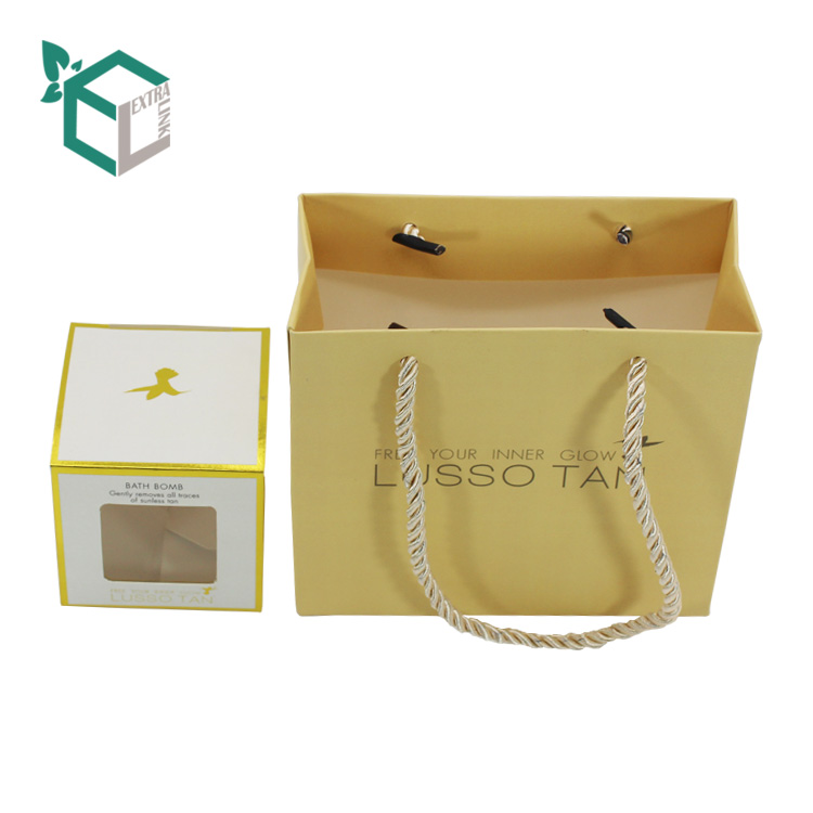 Gift Paper Packaging Folding Candle Box With Display Window