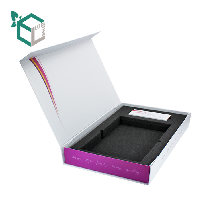 Custom Printing Packaging Box Cosmetic Foldable Box With Eva Inserts