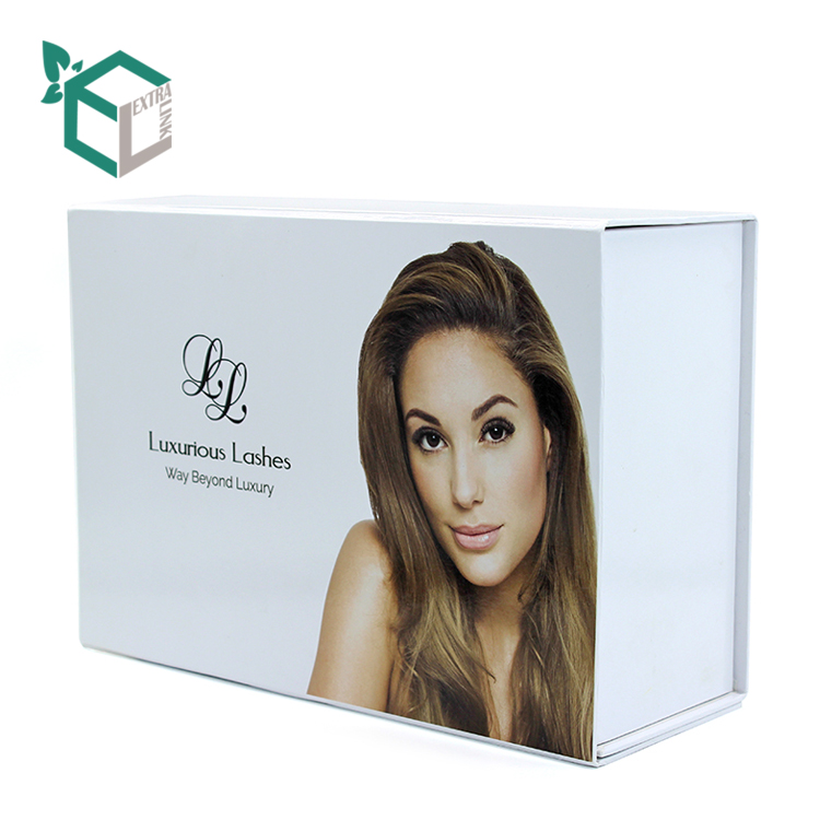 Custom Elegant Book Shape Magnetic Hair Bundle Box