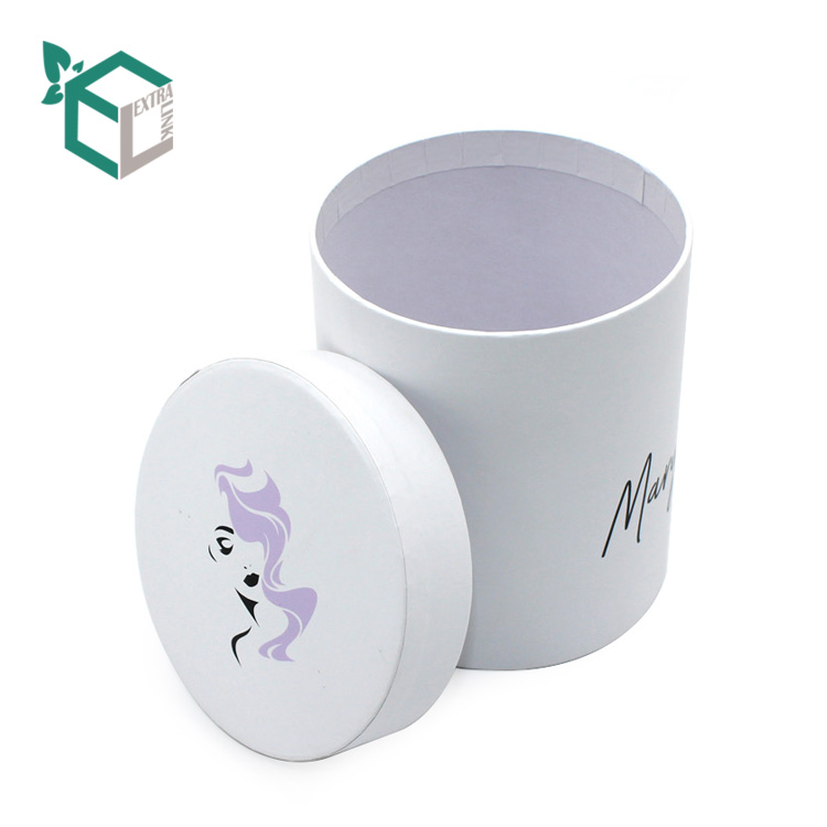 Accept Custom Luxury Round Shape Hair Extension Packaging Box