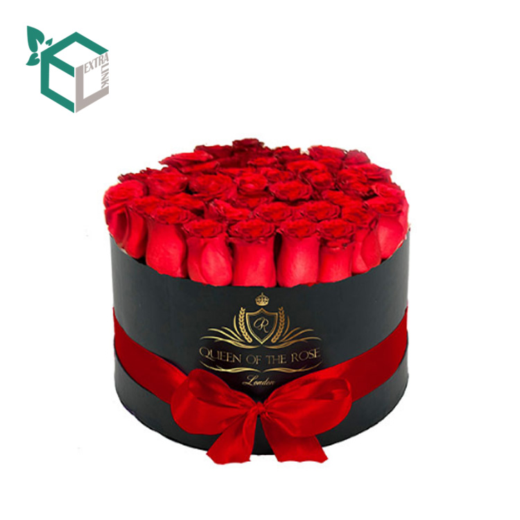 Cheap Colorful Flower Stamping Logo Round Paper Tube Box