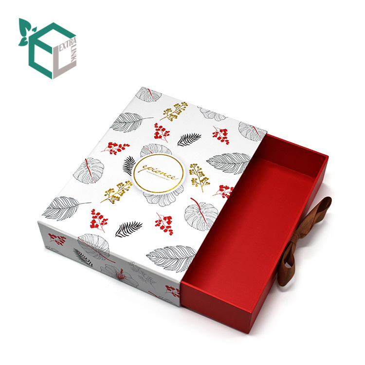 Unique Design Gift Packaging Paper Drawer Box Underwear With Bow-tie