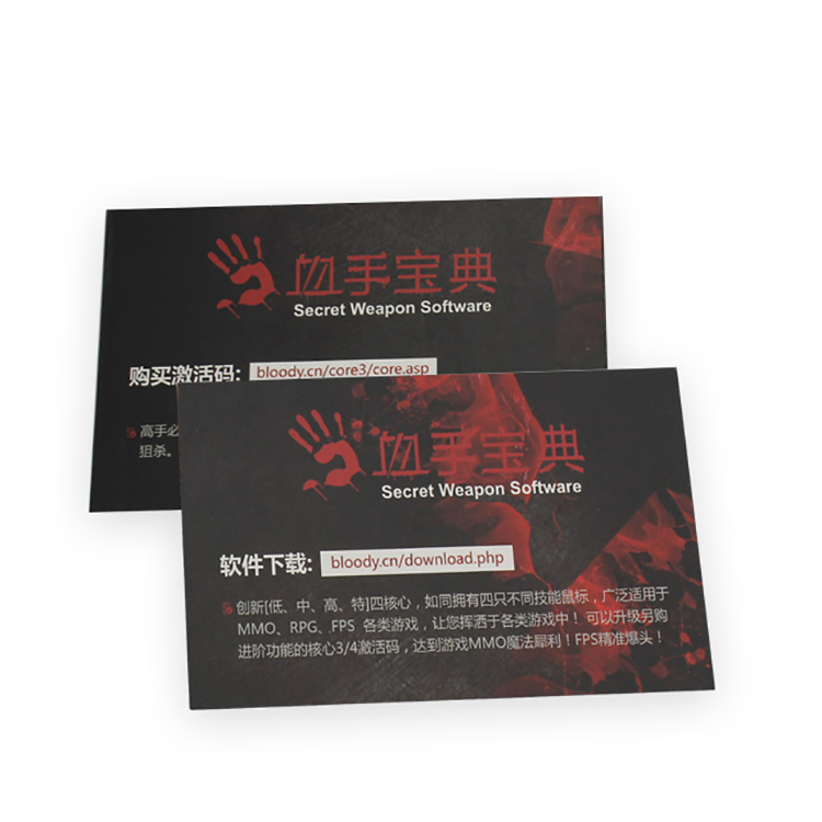 Cheap Customized Full Color Insert Card Printing
