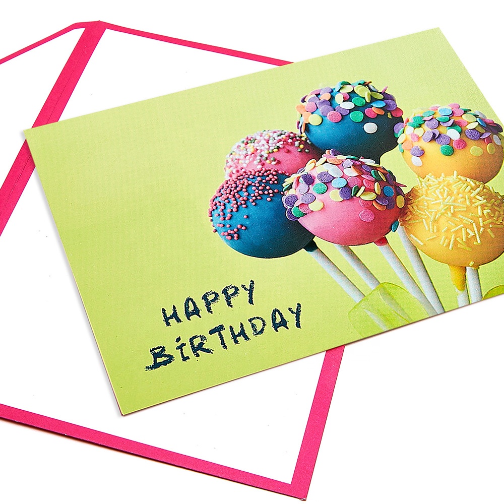 Customized Printing Special Design Happy Birthday Greeting Cards