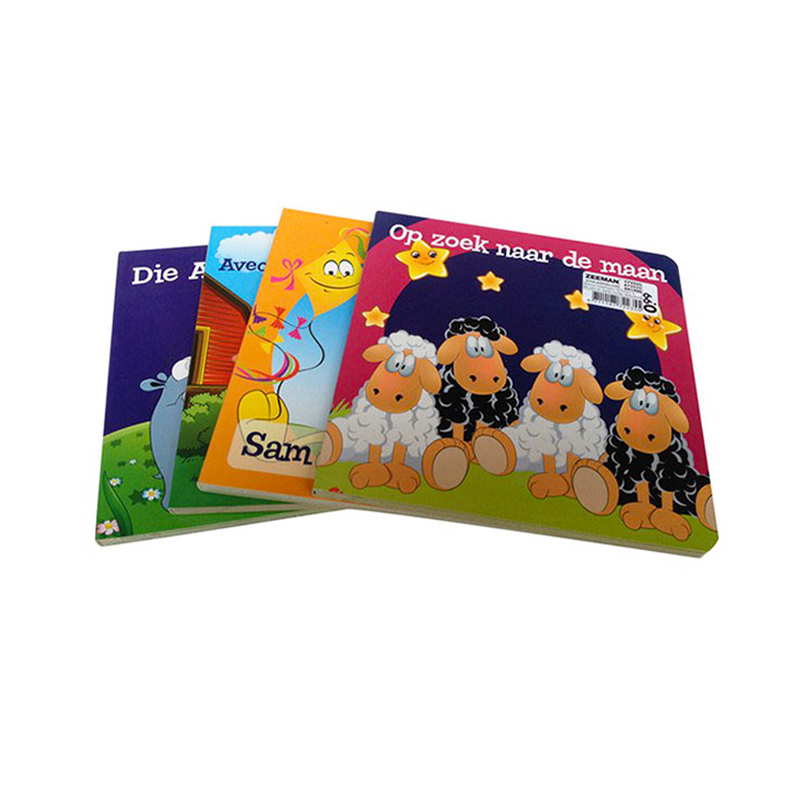 Custom English Kids Cardboard Books Baby Animal Story Board Book