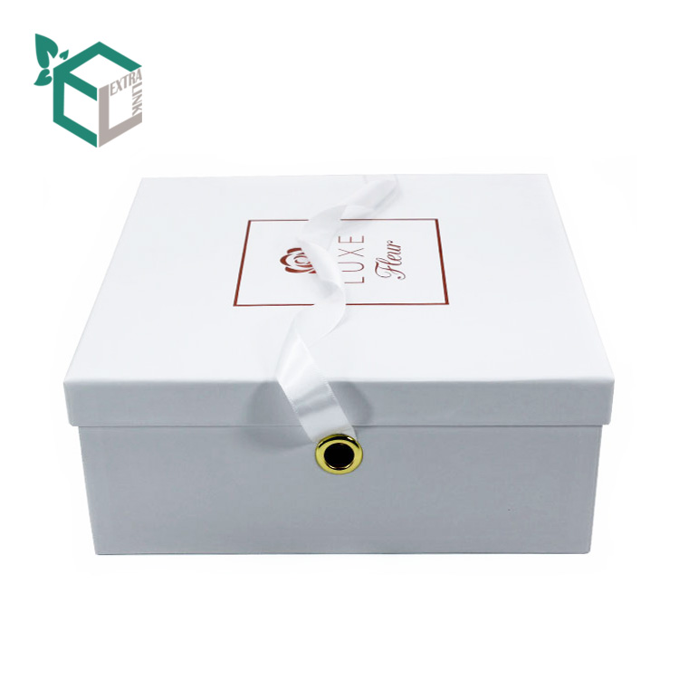 China Supplier Luxury Flower Box With Ribbon