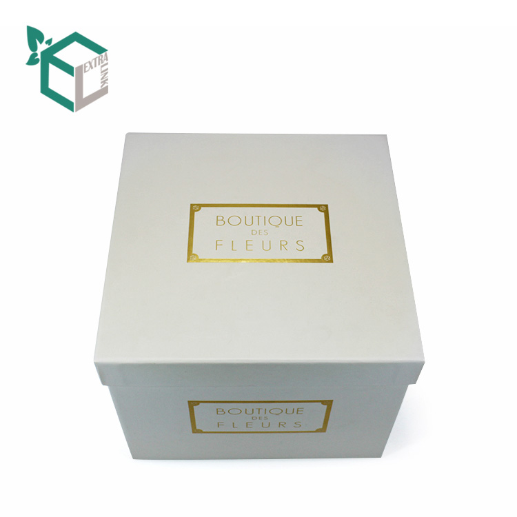 Printing White Flower Gift Box Chinese Factory