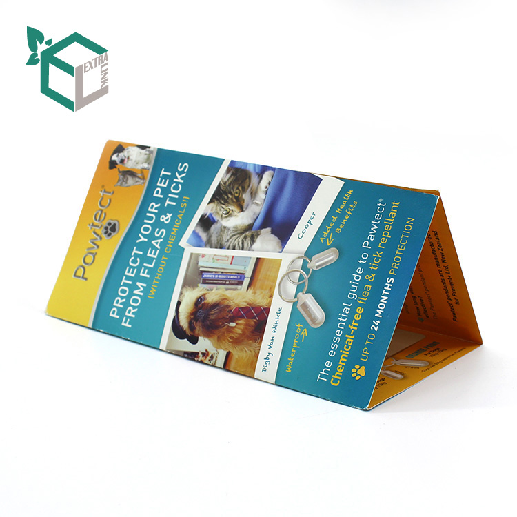 Glossy Coated Paper Folding Flyer Printing With Glossy Lamination Printing