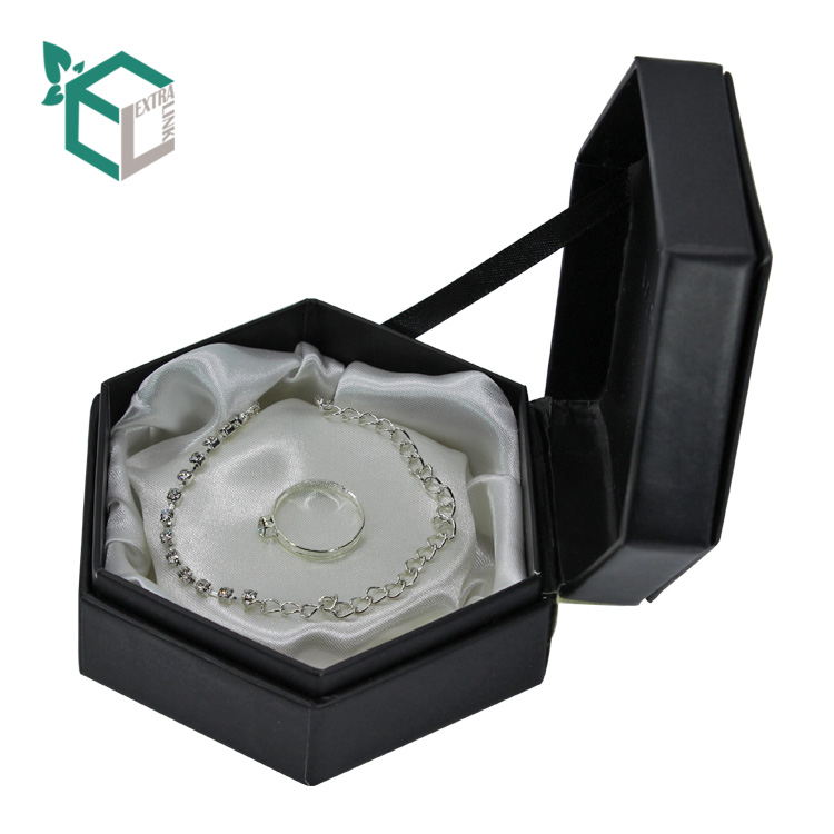 Rigid Hexagon Shape Private Label Necklace Box