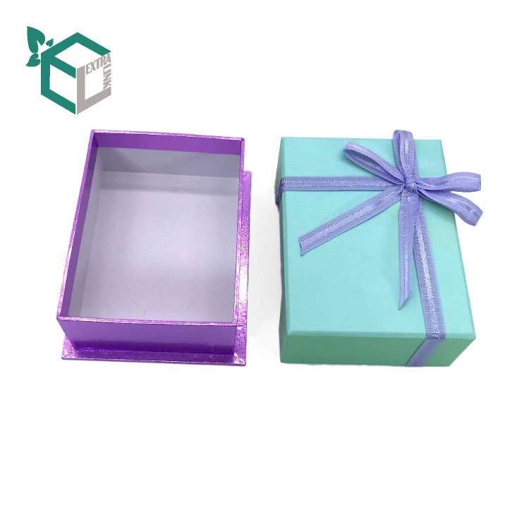 Fancy Paper Jewellery Gift Box With Ribbon