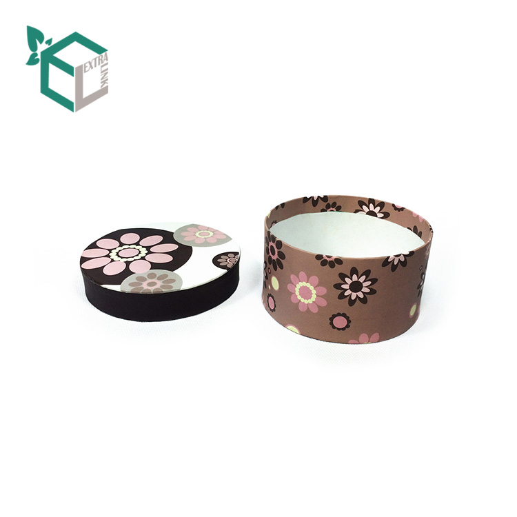 Cute Custom Design Printing Glossy Film Round Box For Chocolate