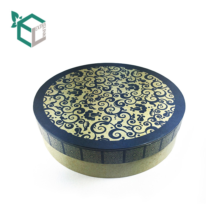 Food Container Usage Round Paper Tube Packaging With Pattern Printing