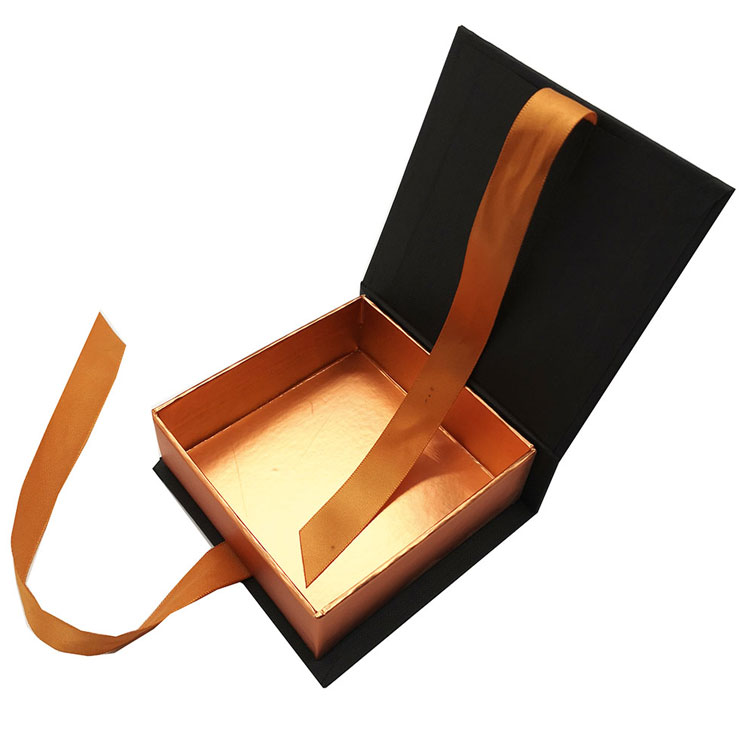 Custom Book Shape Chocolate Packaging Boxes With Ribbon