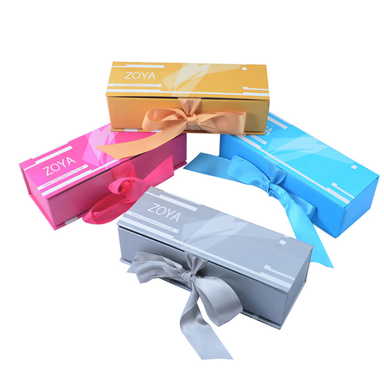 Cardboard Luxury Chocolate Boxes Packaging With Ribbon
