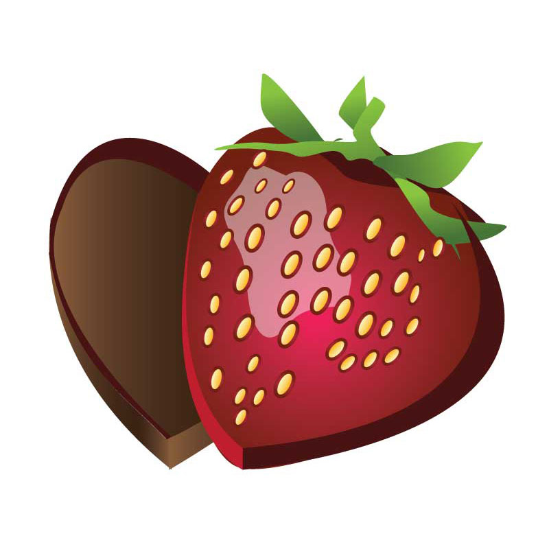Free Sample Strawberry Chocolate Box With Custom Print Logo