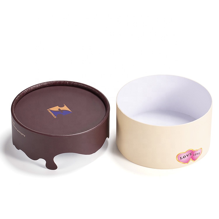 Recyclable Small Chocolate Box Round Paper Gift Custom Packaging Box For Retail