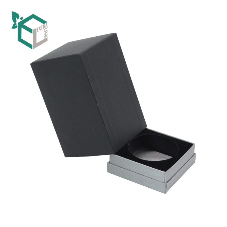 Luxury Black UV Logo 10ml Perfume Box With EVA Insert