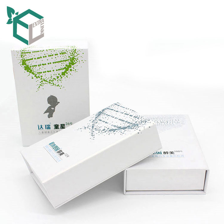 Custom Luxury White Set Packaging Cosmetic Box Book Shape Box