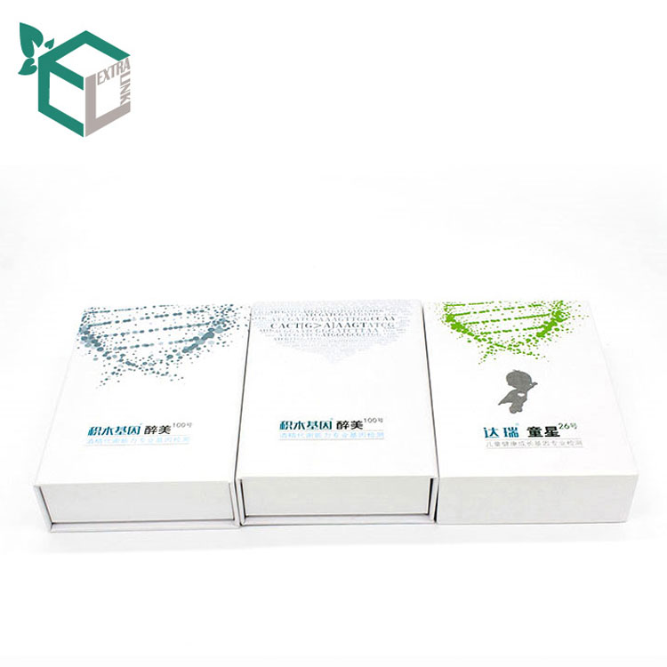 Custom Luxury White Set Packaging Cosmetic Box Book Shape Box