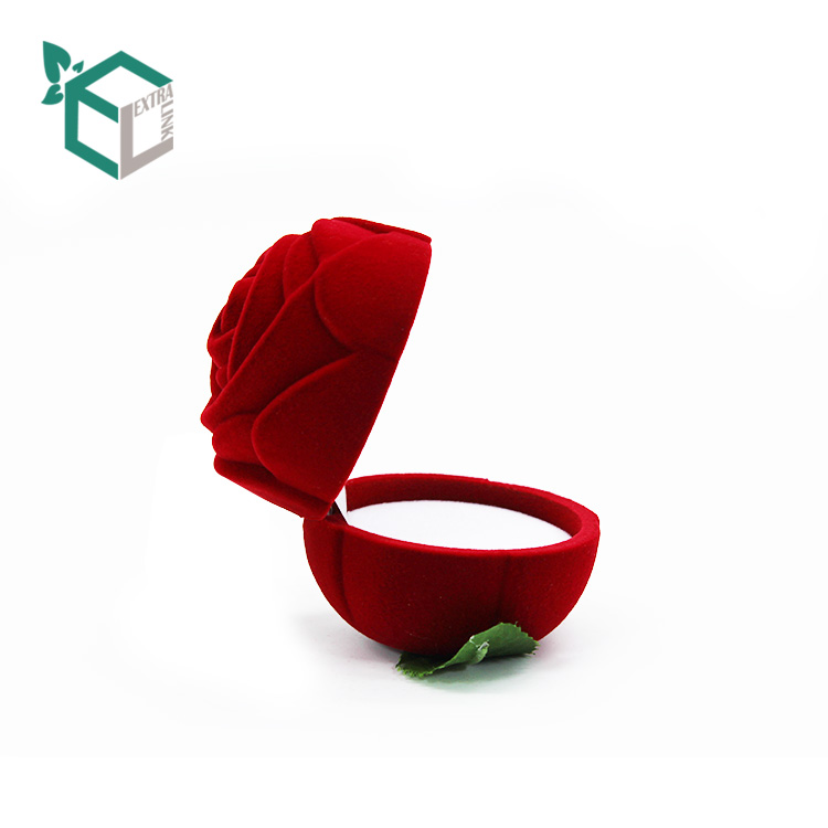 High Quality Elegant Red Rose Ring Box