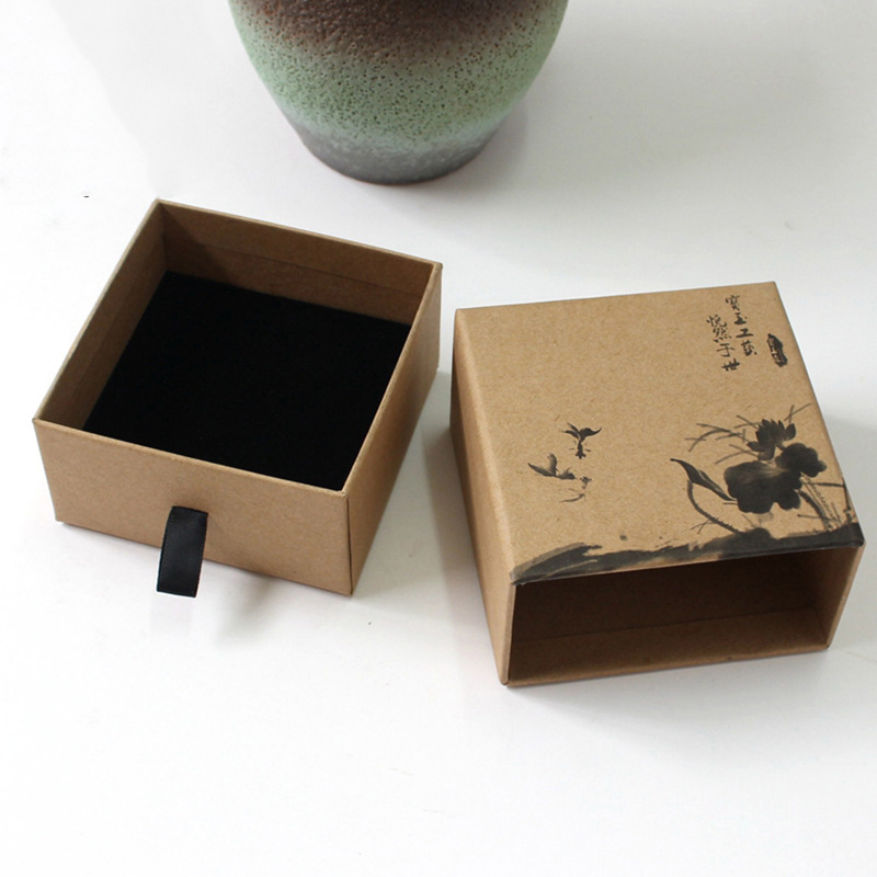 Custom Kraft Paper Sliding Drawer Box For Soap Hotel Packaging Box