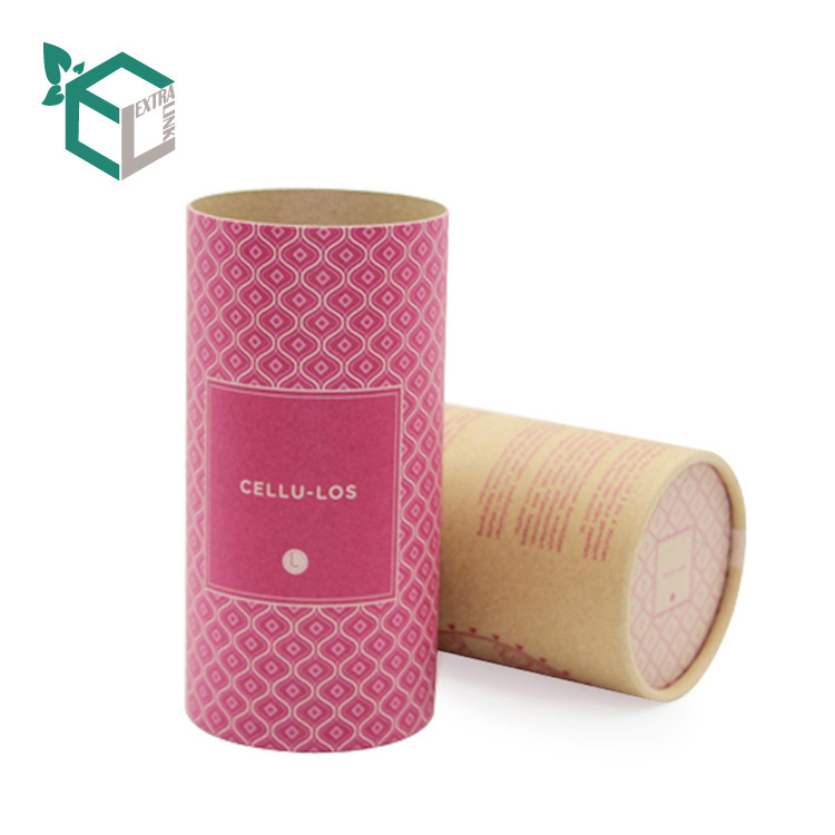 Pink Printing Kraft Paper Material Recycle Perfume Paper Tube Packaging