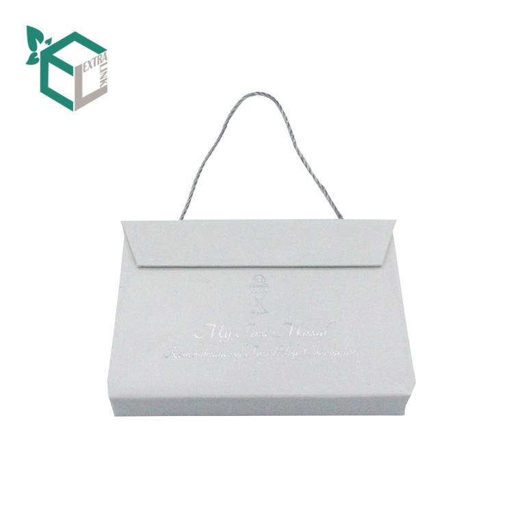 White Cardboard Box For Jewelry Storage Bracelet Suitcase Paper Box
