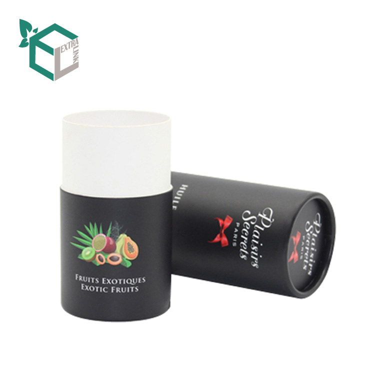 Black Card Material Paper Tube With Fruit Printing