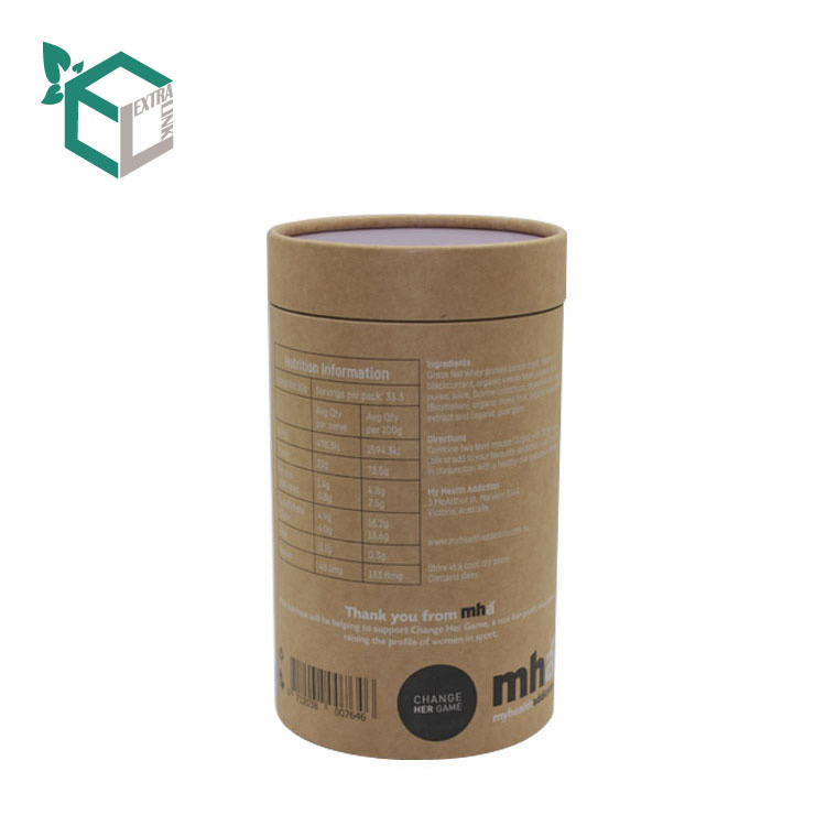 High Quality Kraft Paper Tube With Plastic Lid