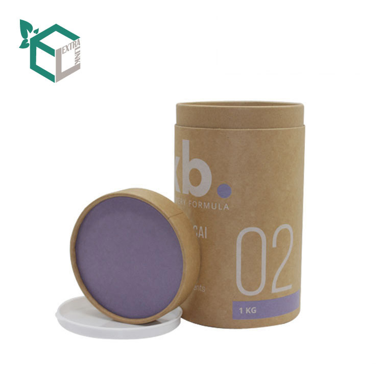 High Quality Kraft Paper Tube With Plastic Lid