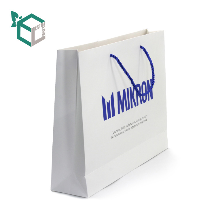 High Quality Shopping Art Paper Bag With Handle Manufacturer White Shopping Bag