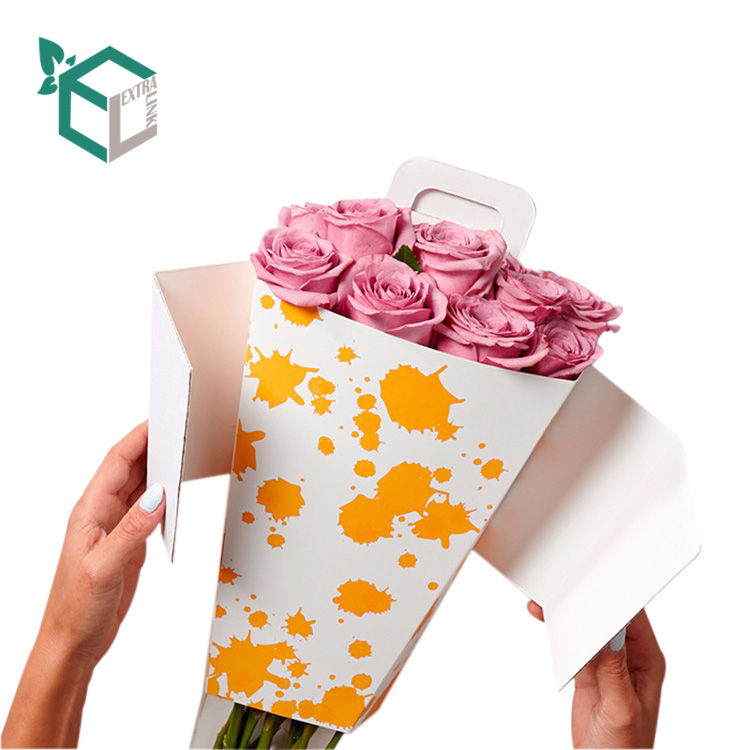 Cheap Custom Printing Folding Flower Boxes For Bouquet