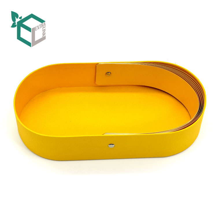 China Supply Round Corner Rectangular Yellow Flower Box With Luxury Material
