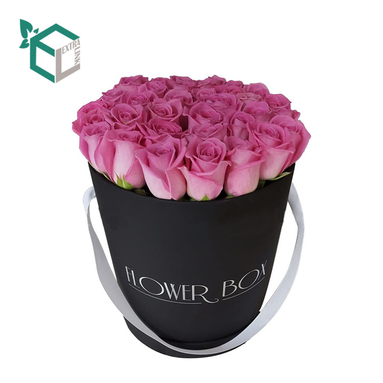 Chinese Factory Wholesale Cylinder Flower Box With Ribbon