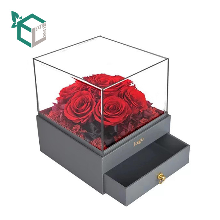 Transparent PVC Window Drawer Flower Box with High Quality