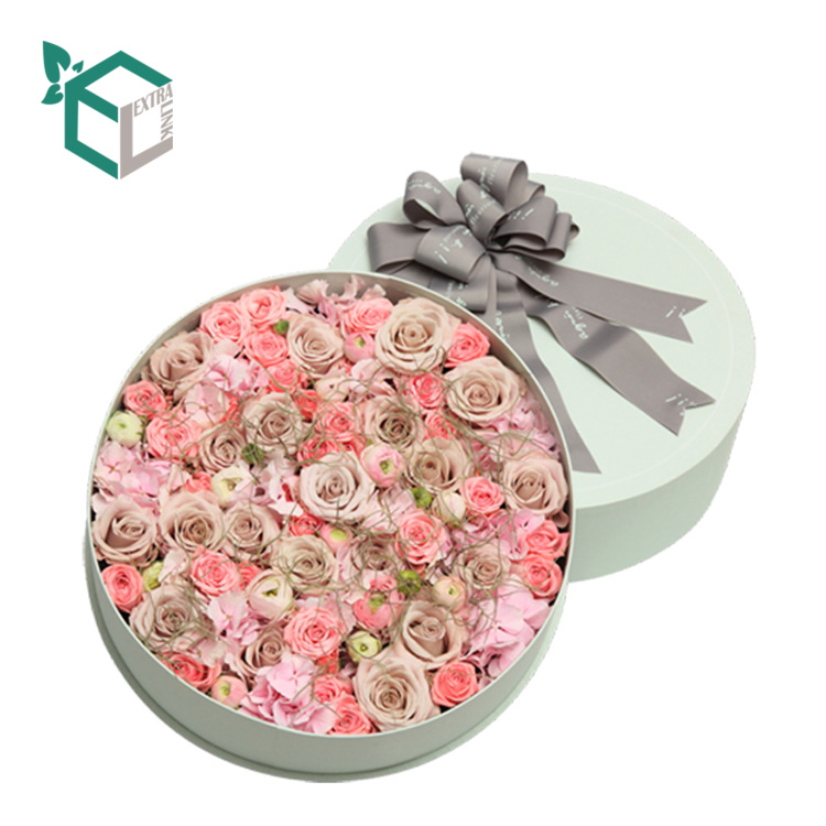 China Factory Directly Whosale Cylinder Box With Ribbon For Flower Packaging