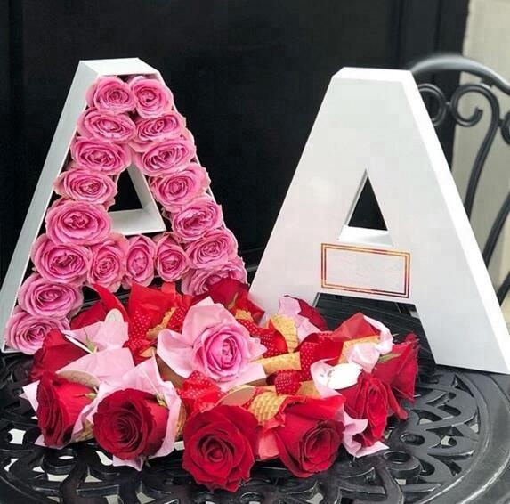 Wholesale Custom Letter Shape Flower Box With Customized Cmyk Printing From China