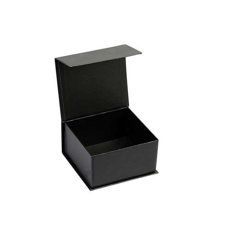 Custom Made Black Cardboard Magnetic Hat Boxes For Baseball Cap Packaging
