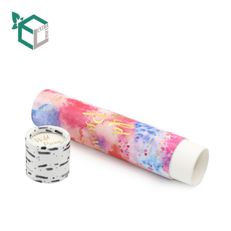 Fancy Custom Printed Paper Cosmetic Packaging Lipstick Tube Boxes