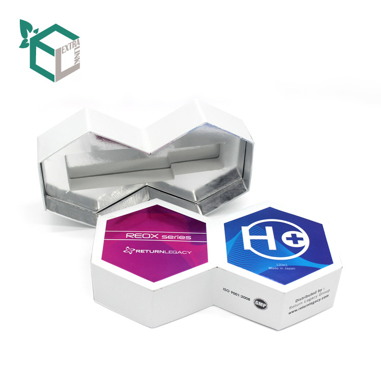 Hexagon Special Shape Gift Box With Ribbon Packaging Box